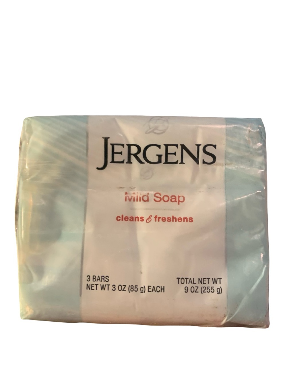 Jergens Mild Bar Soap Pure & Natural 3 Bars 3oz each